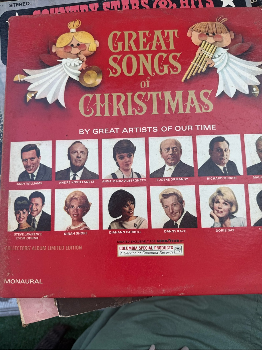 Great Songs of Christmas Red Holiday Album Cover Art
